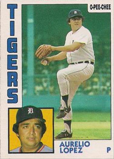 1984 O-Pee-Chee Baseball Cards 095      Aurelio Lopez